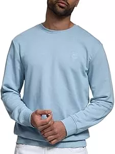 Indicode Pullover & Strickmode Indicode Herren Holt Sweatshirt mit RIPP-Bündchen | Herren Sweater Pullover für Männer