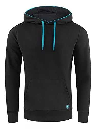 riverso Kapuzenpullover riverso Herren Kapuzenpullover RIVEnno Hoodie Sweatshirt Pullover Kapuze Kängurutaschen Regular Fit Einfarbig Baumwolle Beige Grau Grün Blau Rot Braun Schwarz S M L XL 2XL 3XL 4XL 5XL