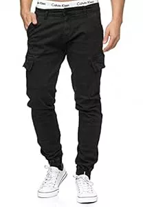 Indicode Hosen Indicode Herren August Cargohose aus Baumwolle mit 6 Taschen | Cargo Chino Hose f. Männer