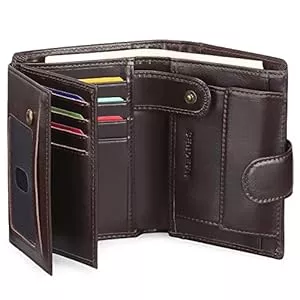 SENDEFN Taschen & Rucksäcke SENDEFN Herren Geldbörsen mit RFID Schutz, Groß Echtleder Portemonnaie Herren in Hochformat, Trifold Geldbeutel für Männer, Brieftasche Wallet Portmonee mit 16 Kartenfächer & Münzfach