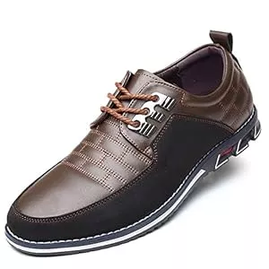 COSIDRAM Schnürhalbschuhe COSIDRAM Herren Schuhe Business Freizeitschuhe Klassische Mokassins Atmungsaktiver Slipper Komfort Wanderschuhe Flache Fahrschuhe EU 40-EU 47