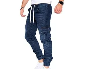 Styleko Jeans Styleko Herren Cargo Jeans Hose Herren Jeans Hose für Männer Jungen Regular Slim fit Denim Destroyed Jogger Freizeithose Casual Jeans Pants Jeans Herren Stretch| 7 Tasc 8004