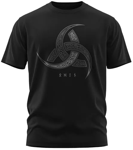 North Legendary T-Shirts North Legendary - T-Shirt für Herren - Odins Hörner Trinkhörner - Brust Aufdruck, Viking Shirt, Wikinger, Walhalla, Geschenk für Männer