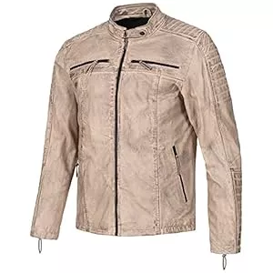 PAULGOS Jacken PAULGOS Herren Lederjacke Echtes Leder Jacke Echtleder Übergangsjacke Fashion in 5 Farben Gr. S-7XL Design 1