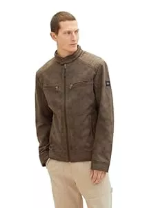 TOM TAILOR Jacken TOM TAILOR Herren Bikerjacke aus Velours