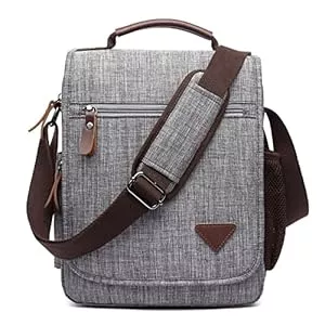 DORRISO Taschen & Rucksäcke DORRISO Mode Umhängetasche Herren Schultertasche Elegante Schultertaschen für 12.9 Zoll Laptop Kuriertasche Männer Casual Reise Schule Schultertasche Herren Kuriertasche