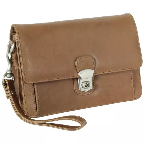 Ledershop24 Taschen & Rucksäcke Branco Business Herren Handgelenktasche Herrentasche Tasche schwarz | braun | natur Leder - sehr hochwertig