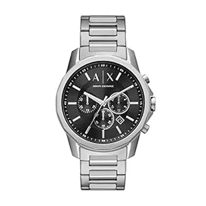 Armani Exchange Uhren Armani Exchange Herren-Chronograph, Edelstahluhr, 44 mm Gehäusegröße