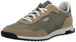 BOSS Sneaker & Sportschuhe BOSS Herren Zayn Low Profile Suede Leather Two Tone Sneaker