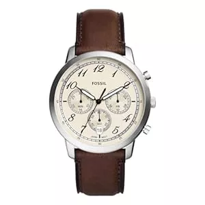 Fossil Uhren FOSSIL Neutra Uhr für Herren, Chronographenwerk mit Edelstahl- oder Lederarmband