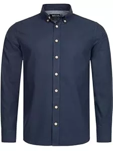 Indicode Hemden Indicode Herren Riverside Hemd kariert mit Button-Down-Kragen | Herrenhemd Männerhemd