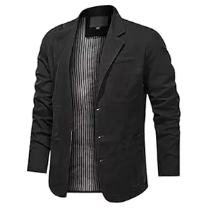 Generisch Blazer Generisch Herren Sakko Sportlich 1 Knöpfe Einfarbig Business Anzugjacke Für Hochzeit Freizeit,Cord Sakko Herren,Jackett Herren Sportlich 4XL