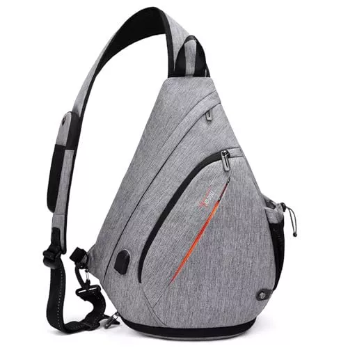 TUDEQU Taschen & Rucksäcke TUDEQU Sling Bag Herren Groß,8 Pockets Schulterrucksack Herren,19L Sling Rucksack Herren,Umhängetasche Herren,Schultertasche