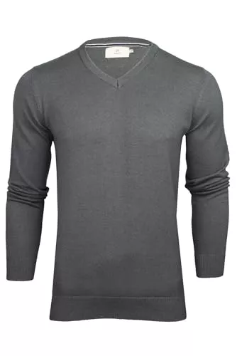 Xact Pullover & Strickmode Xact Herren Pullover aus Baumwolle mit V-Ausschnitt