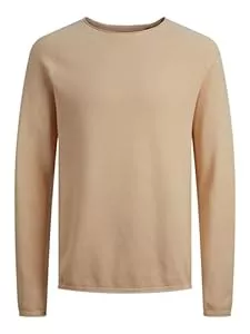 JACK & JONES Pullover & Strickmode JACK & JONES Male Strickpullover Einfarbig Strickpullover