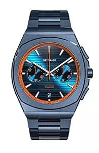 DeTomaso Uhren DeTomaso VOLTRE Chrono First Edition Blue ORANGE Blau Herren-Armbanduhr Analog Quarz Edelstahl Blau